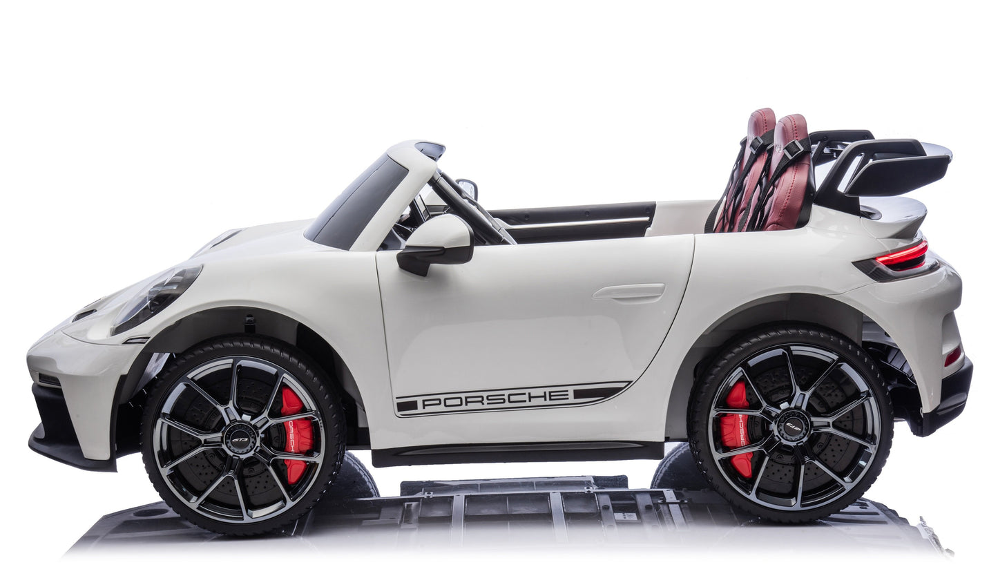 Porsche 911 GT3 – 24V Elektro-Kinderauto (Weiß)